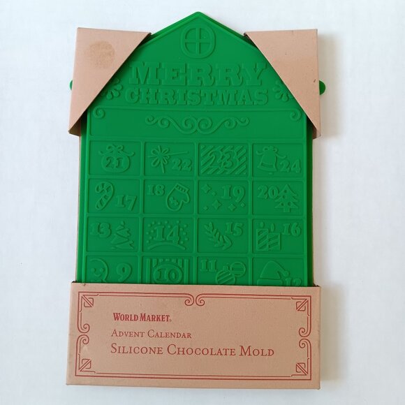 Cost Plus World Market Advent Calendar Silicone Chocolate Mold - Picture 1 of 9